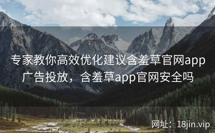 专家教你高效优化建议含羞草官网app广告投放，含羞草app官网安全吗